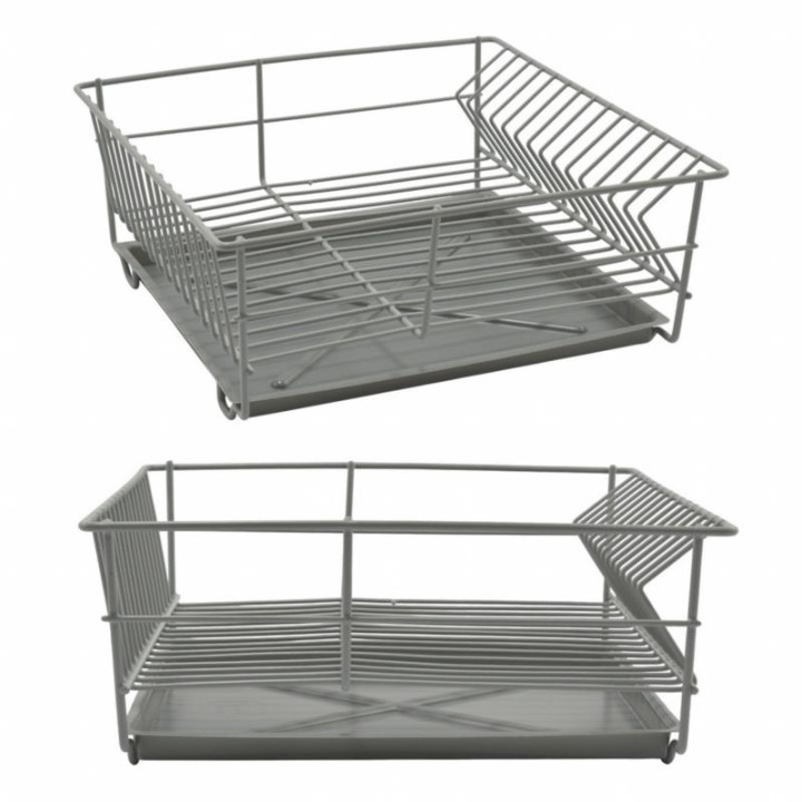 Suszarka do naczyń zlewozmywakowa kwadratowa 32cm szara