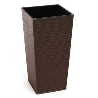 Doniczka Finezja dłuto 19cm h:36cm mokka 588