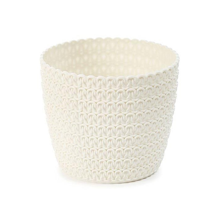 Doniczka Magnolia jersey 22cm h:18,5cm krem 734