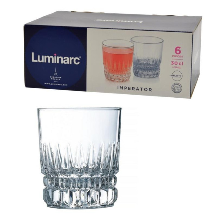 Szklanki 300ml 6szt Imperator niskie ARC