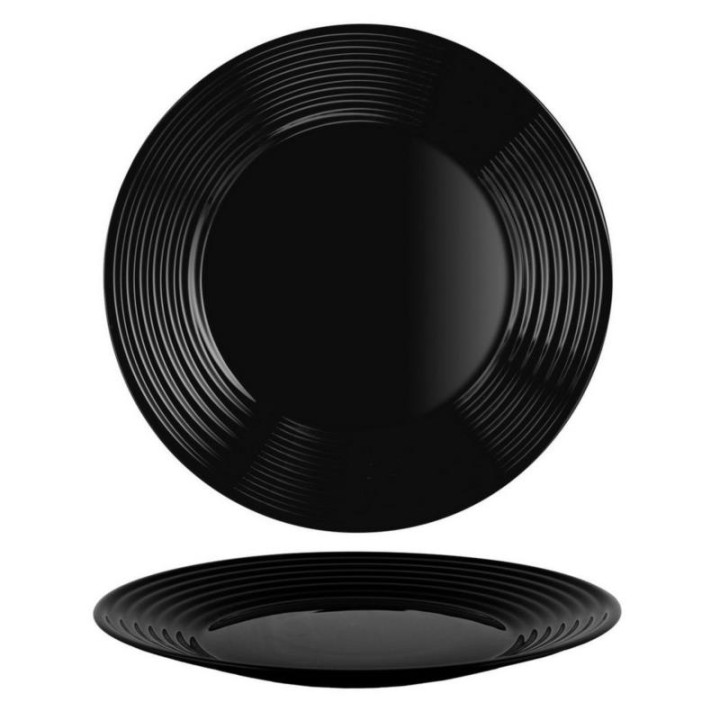 Talerz Harena płytki 25cm czarny 7611 ARC