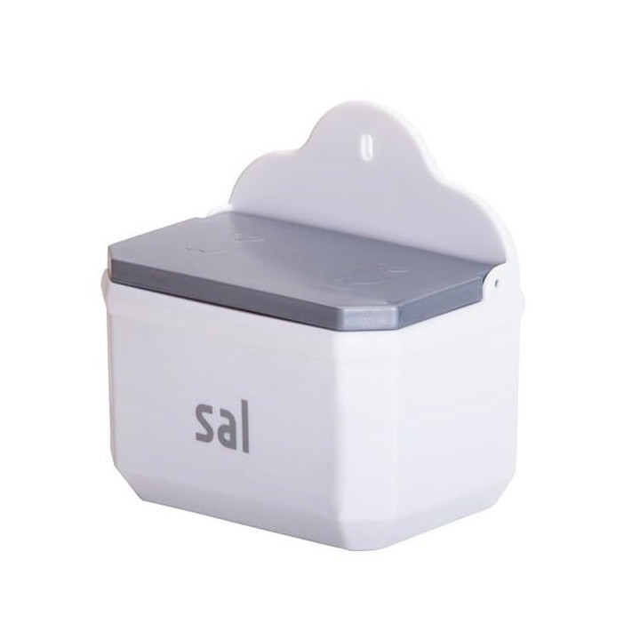 Solniczka plastikowy na ścianę biała