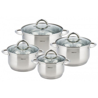 Garnki  8 elementów nierdzewne Kinghoff KH-4448