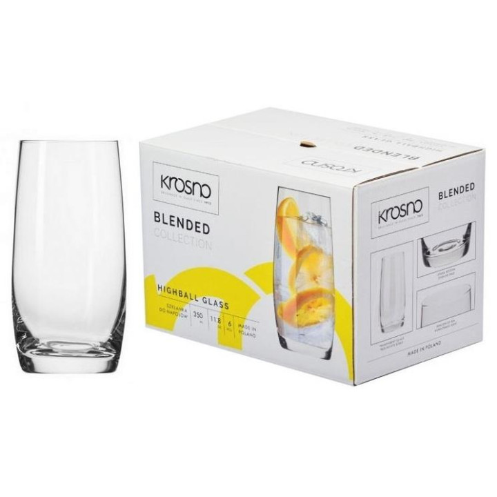 Szklanki 350ml 6szt Krosno Blended