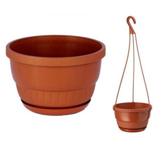 Doniczka wisząca Europa 25cm h:16cm terrakota 0504