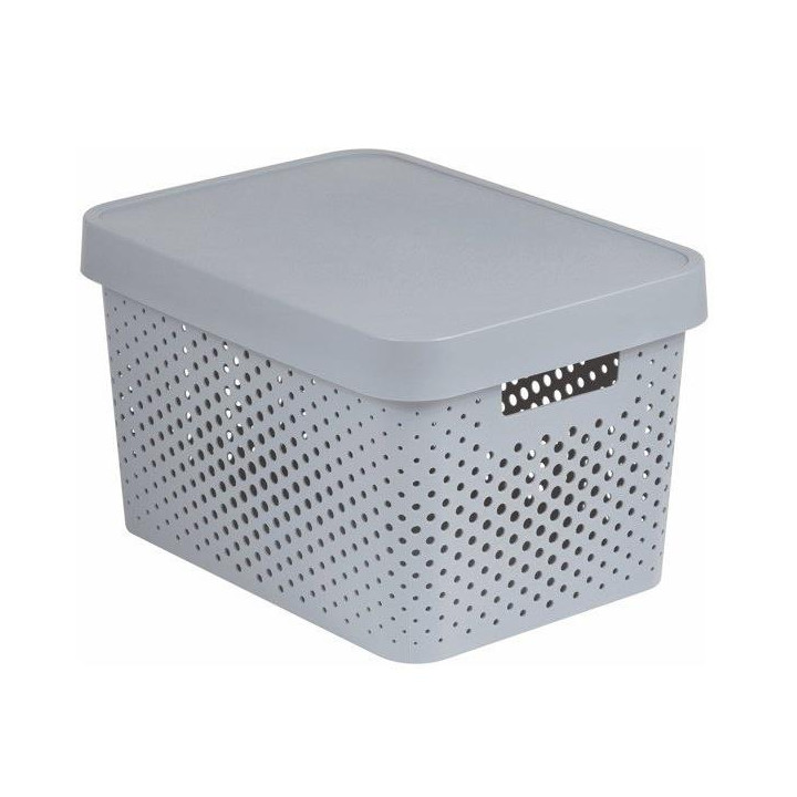 Pojemnik Infinity 17L z pokrywką szary