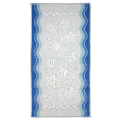 Ręcznik Flora Ocean 50x100cm niebieski