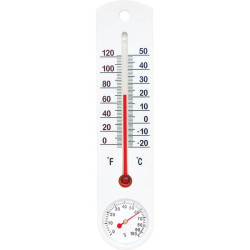 Termometr +higrometr zew/wew plastikowy