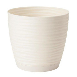 Doniczka Sahara Petit krem 27cm 3042-0001 z podstawką