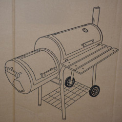 Grill ogrodowy z pokrywą 3 półki SK-30A 2