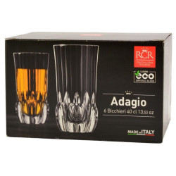 Szklanki 400ml 6 sztuk Adagio wysokie RCR 2