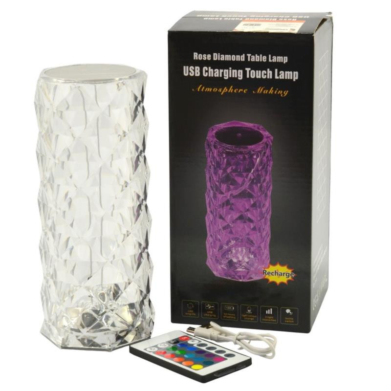 Lampa kryształ RGB 7924