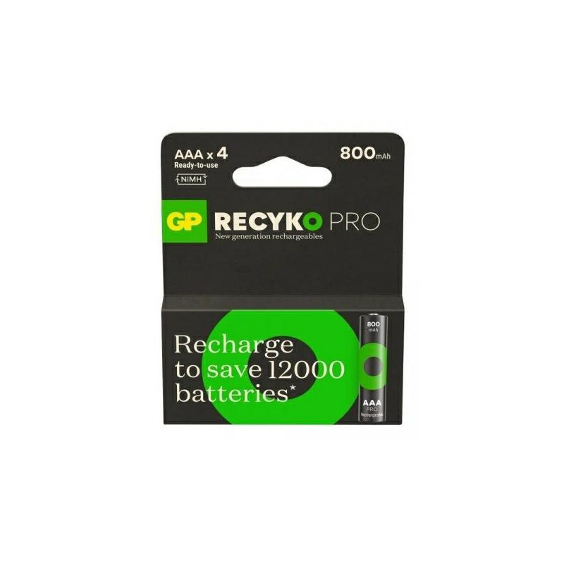 Akumulator GP RECYKO PRO AAA 800mah 4szt