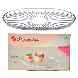 Półmisek Elegant 27,8x16,3cm owalny szklany 54783