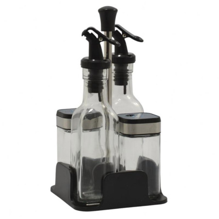 Przyprawniki  4 elementy na stojaczku BW02