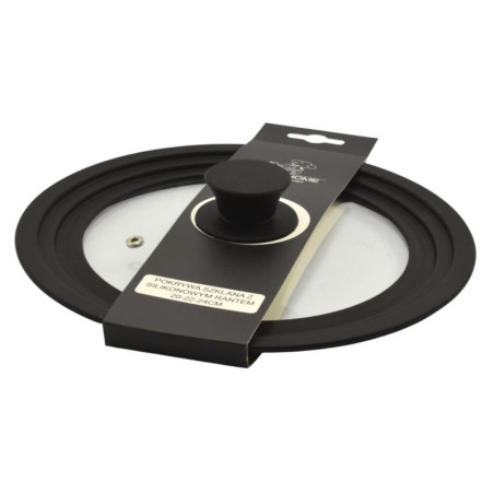 Pokrywka szklana silikonowy rant 20/22/24cm