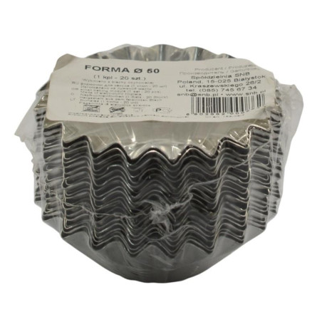 Foremki do pieczenia SNB 50mm 20szt