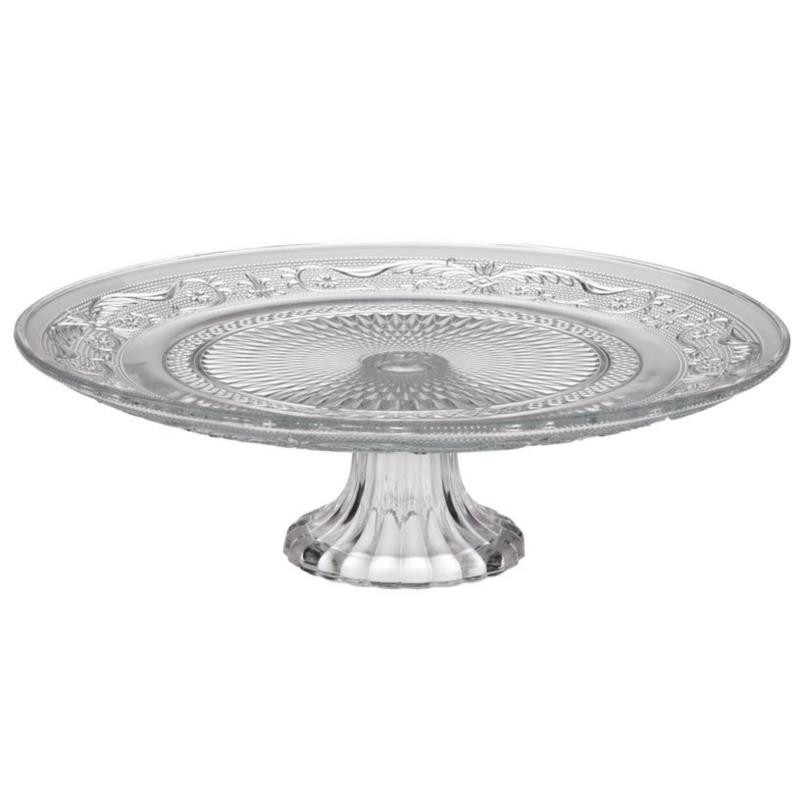 Patera szklana 30cm na nodze Piatto