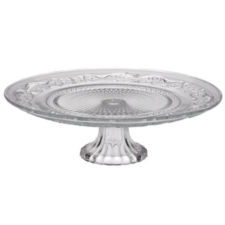 Patera szklana 30cm na nodze Piatto