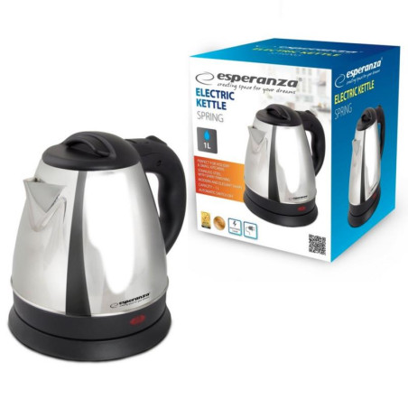 Czajnik elektryczny Esperanza 1,0L Spring srebrny 1350W