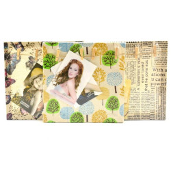 Ramka 25x25cm na klamerki na zdjęcia mix