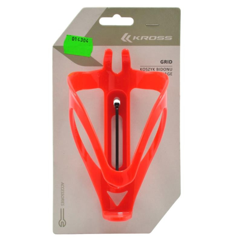 Koszyk rowerowy na bidon Grid czerwony