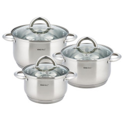 Garnki  6 elementów nierdzewne Kinghoff KH-4447