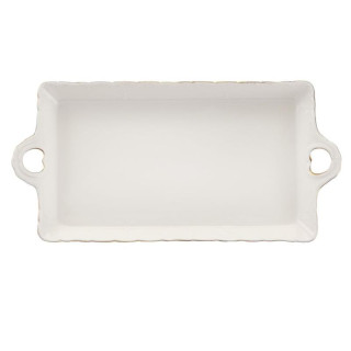 Taca ceramiczna 30x14,5cm Clara Gold Ivory AZ087