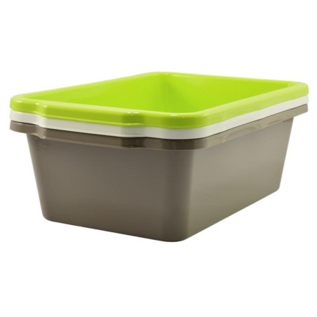 Miska plastikowa 25L 57,8x37,8cm h:18,7cm prostokątna 840-00 mix