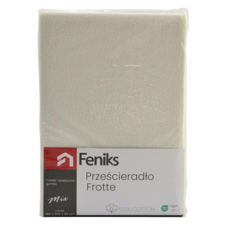 Prześcieradło Frotte 160x200cm biały