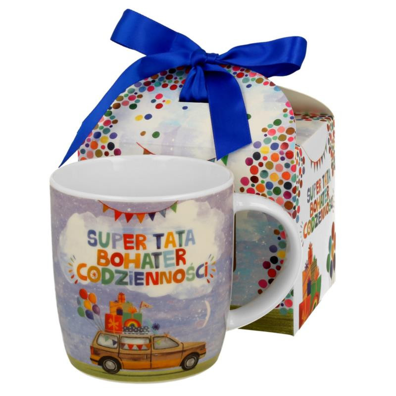 Kubek ceramiczny 400ml "Super Tata bohater codzienności"