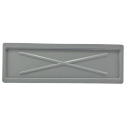 Podstawka pod suszarkę 75x24,7cm srebrna