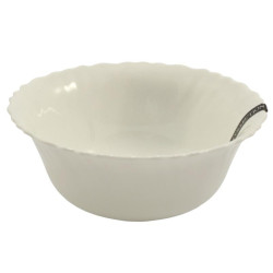 Salaterka Eva 15cm biała szkło hartowane