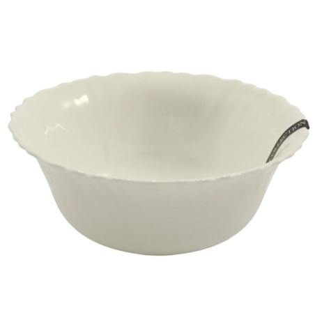 Salaterka Eva 15cm biała szkło hartowane