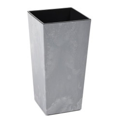 Doniczka Finezja 14cm h:26cm szary beton 531
