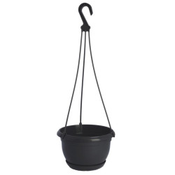 Doniczka wisząca Malta 19cm h:12,5cm antracyt 2401