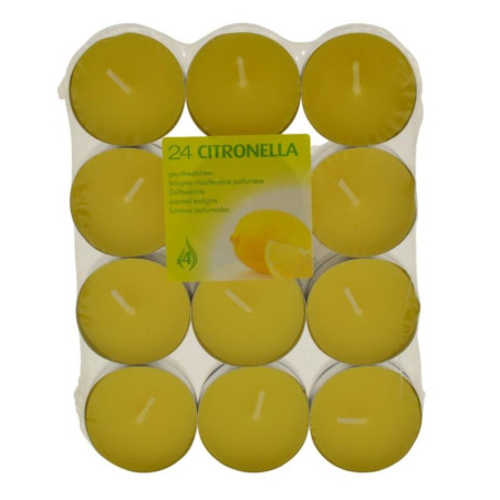 Świeca Tealight Citronella 24 sztuki