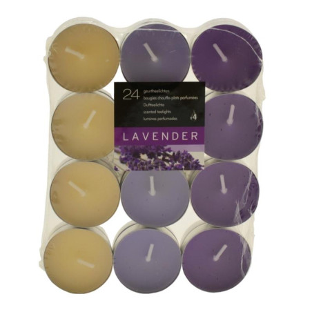 Świeca Tealight Lavender 24 sztuki