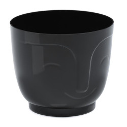 Doniczka Atena 17cm h:14,3cm czarny 197-04