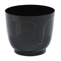 Doniczka Atena 19cm h:15,9cm czarny 198-04