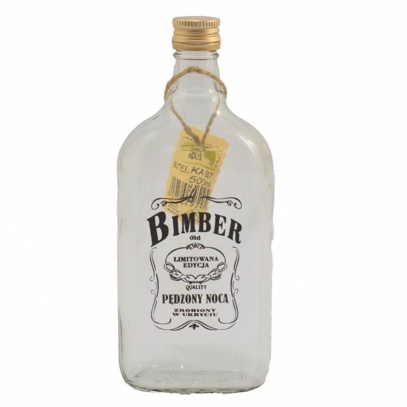 Butelka na nalewkę z zakrętką 500ml B7