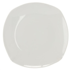 Talerz deserowy 20cm kwadratowy biały 2349