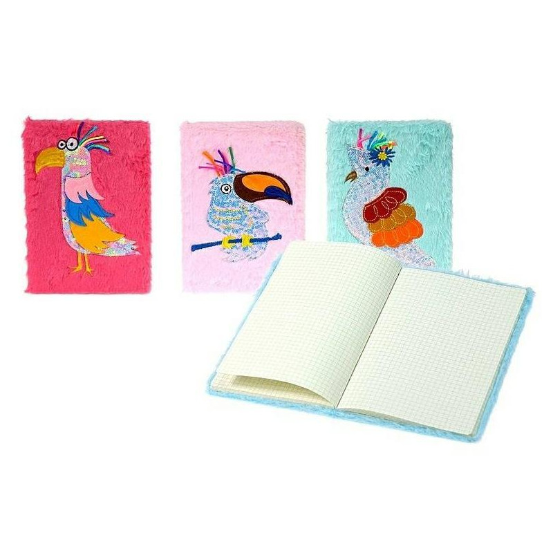 Notes z pluszową okładką Papuga 580237