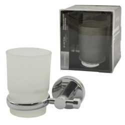 Kubek łazienkowy szklany z uchw.125887 Axentia Miami