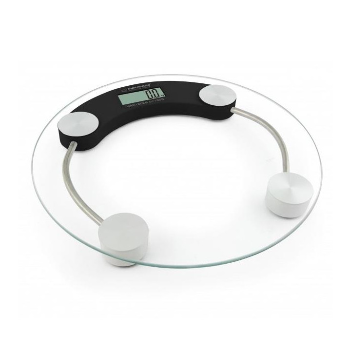 Waga łazienkowa Esperanza Jukari do 180kg 33cm czarna EBS007K