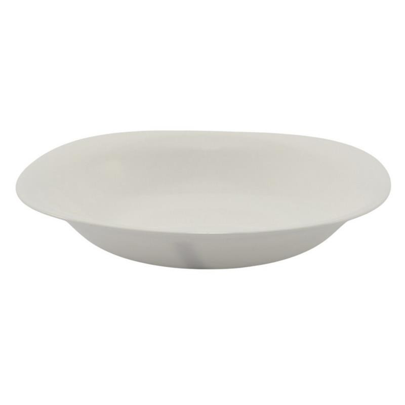 Talerz Elit głęboki 23cm biały szkło hartowane