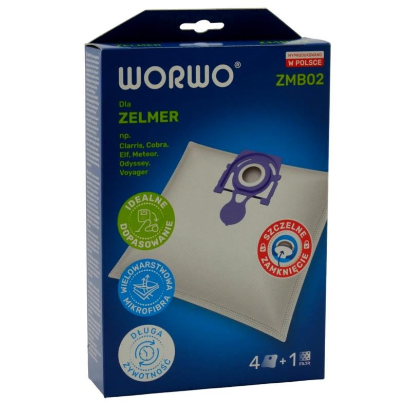 Worek do odkurzaczy Zelmer ZMB02 4szt