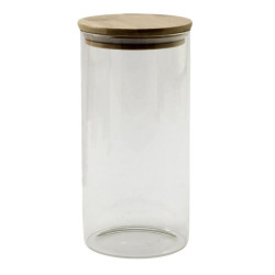Pojemnik szklany 1,25L z pokrywką hermetyczną bambus