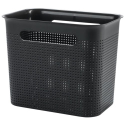 Koszyk plastikowy Brisen 7L czarny 26x21x18cm