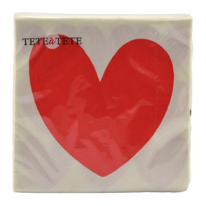 Serwetki 33x33/20szt Serca TL126000